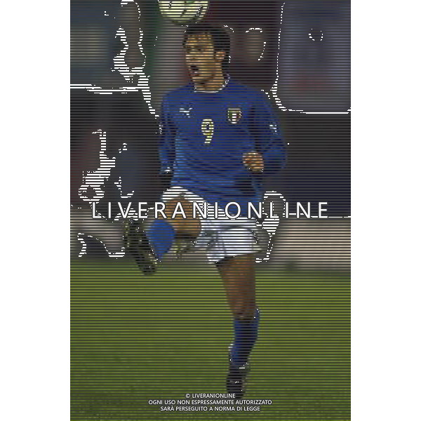 Rieti 19/11/2003 Italia-Danimarca qualificazioni Campionato Europeo Under 21 Nella foto: Gilardino Alberto.* Ph Gianni Nucci/Aldo Liverani