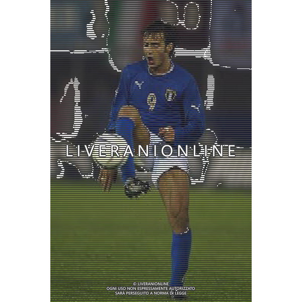 Rieti 19/11/2003 Italia-Danimarca qualificazioni Campionato Europeo Under 21 Nella foto: Gilardino Alberto.* Ph Gianni Nucci/Aldo Liverani