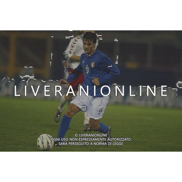 Rieti 19/11/2003 Italia-Danimarca qualificazioni Campionato Europeo Under 21 Nella foto: Gilardino Alberto.* Ph Gianni Nucci/Aldo Liverani