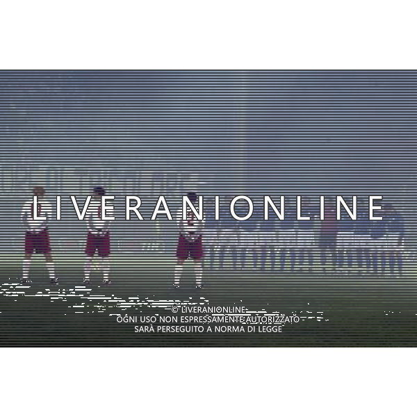 Rieti 19/11/2003 Italia-Danimarca qualificazioni Campionato Europeo Under 21 Nella foto: Minuto di raccoglimento.* Ph Gianni Nucci/Aldo Liverani