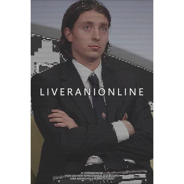 TRASMISSIONE TV: \' LA DOMENICA SPORTIVA\' NELLA FOTO: RICCARDO MONTOLIVO ( calciatore della Fiorentina) © ANTONIO SORANO - AG. ALDO LIVERANI SAS
