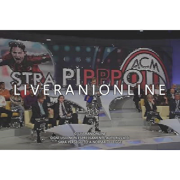 TRASMISSIONE TV: \' LA DOMENICA SPORTIVA\' NELLA FOTO: FULVIO COLLOVATI - RICCARDO MONTOLIVO ( calciatore della Fiorentina)- MASSIMO DE LUCA - EVELINA CRISTILLIN © ANTONIO SORANO - AG. ALDO LIVERANI SAS