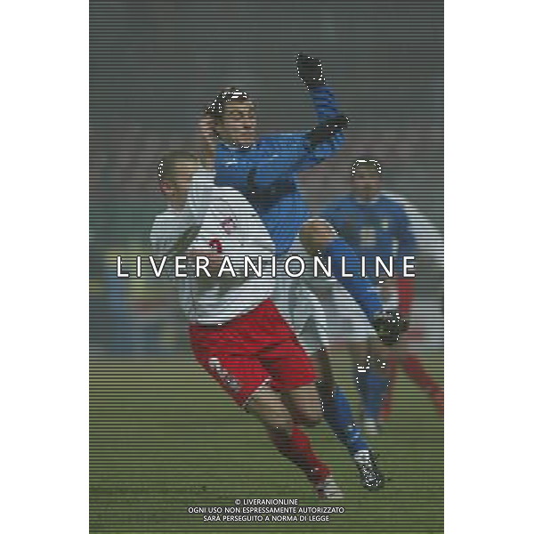 VARSAVIA 12/11/2003 POLONIA-ITALIA NELLA FOTO:CRISTIAN VIERI* FOTO PAOLA GARBUIO/ALDO LIVERANI s.a.s