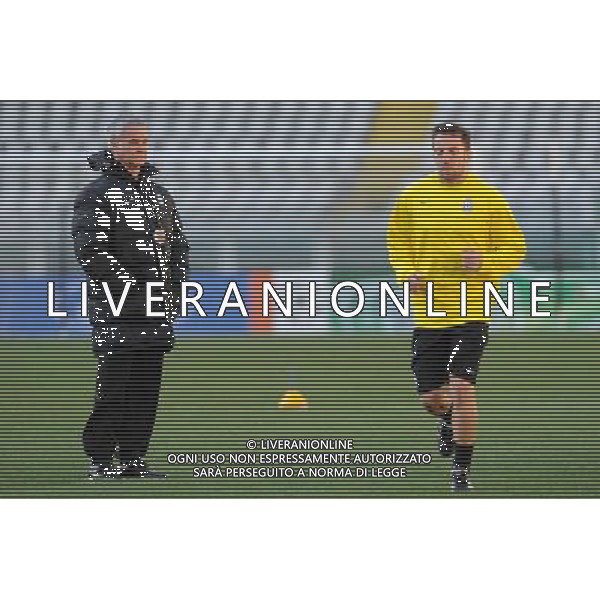 Allenamento juventus pre-gara champions 09-03-2009 Torino Nella foto: claudio ranieri e del piero alessandro ©Alessandro Falzone/Agenzia Aldo Liverani Sas