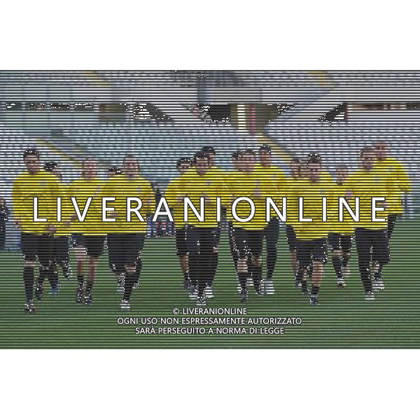 Allenamento juventus pre-gara champions 09-03-2009 Torino Nella foto: il gruppo durante la corsa di gruppo ©Alessandro Falzone/Agenzia Aldo Liverani Sas
