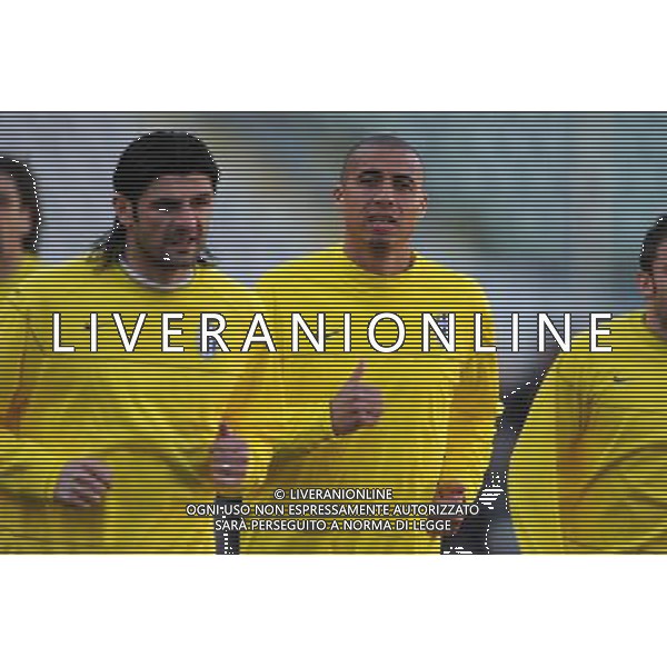 Allenamento juventus pre-gara champions 09-03-2009 Torino Nella foto: david trezeguet e vincenzo iaquinta ©Alessandro Falzone/Agenzia Aldo Liverani Sas