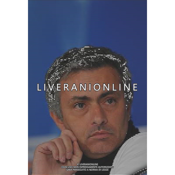 Champions League 2008/2009 Manchester - 10.03.2009 Conferenza Stampa Mourinho-Muntari Nella Foto:MOURINHO JOSE\' /Ph.Vitez-Ag. Aldo Liverani