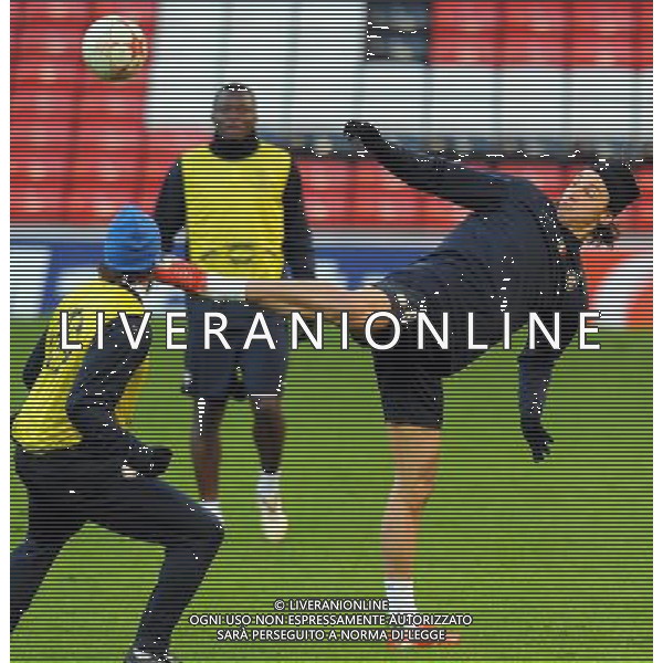 Champions League 2008/2009 Manchester - 10.03.2009 Allenamento Inter Nella Foto:IBRAHIMOVIC ZLATAN /Ph.Vitez-Ag. Aldo Liverani