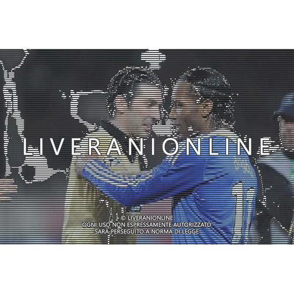 Juventus - Chelsea 10-03-2009 Ottavi di ritorno di Champions League 2008/2009 Nella foto: didier drogba e gianluigi buffon ©Manuela Viganti/Agenzia Aldo Liverani Sas