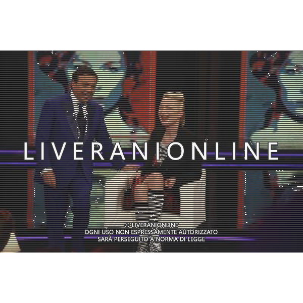 PIERO CHIAMBRETTI - MAGDALENA GROCHOWSKA TRASMISSIONE TV: \' CHIAMBRETTI NIGHT\' © ANTONIO SORANO - AG. ALDO LIVERANI SAS