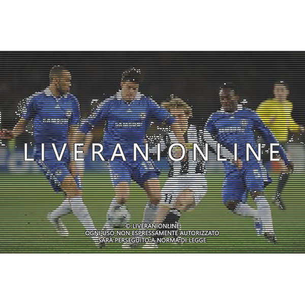 10-03-2009 Torino Sport Calcio Juventus Chelsea Champions League 2008/2009 Nella foto: Bosingwa Ballack Nedved e Essien AG ALDO LIVERANI 