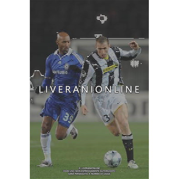 10-03-2009 Torino Sport Calcio Juventus Chelsea Champions League 2008/2009 Nella foto: Chiellini giorgio e Anelka nicolas AG ALDO LIVERANI 