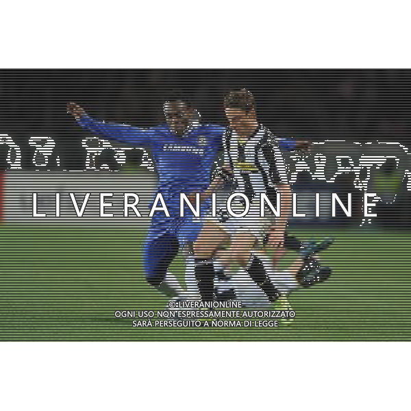 10-03-2009 Torino Sport Calcio Juventus Chelsea Champions League 2008/2009 Nella foto: Essien e Marchisio AG ALDO LIVERANI 
