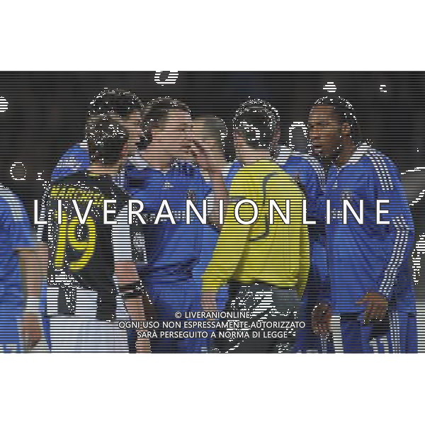 10-03-2009 Torino Sport Calcio Juventus Chelsea Champions League 2008/2009 Nella foto: Contestazione per il rigore assegnato AG ALDO LIVERANI 