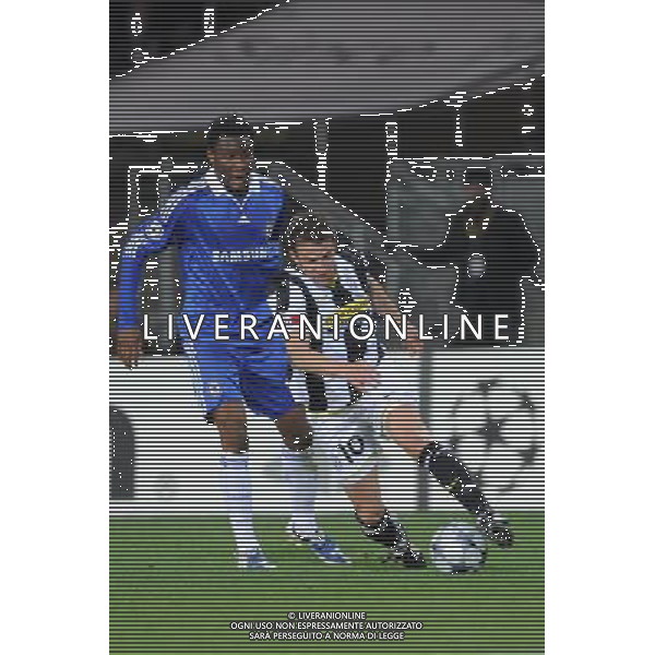 10-03-2009 Torino Sport Calcio Juventus Chelsea Champions League 2008/2009 Nella foto: Mikel Obi e Del Piero alessandro AG ALDO LIVERANI 