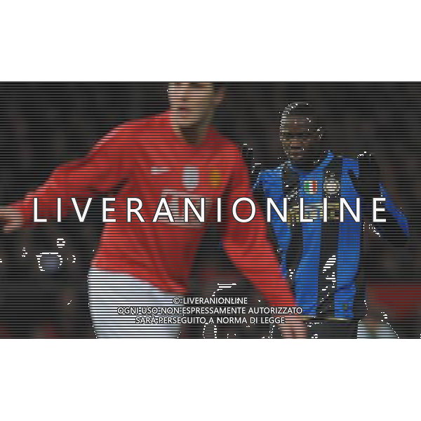 Champions League 2008/2009 Ottavi di Finale - Ritorno Manchester - 11.03.2009 Manchester United-Inter Nella Foto:BALOTELLI MARIO /Ph.Vitez-Ag. Aldo Liverani