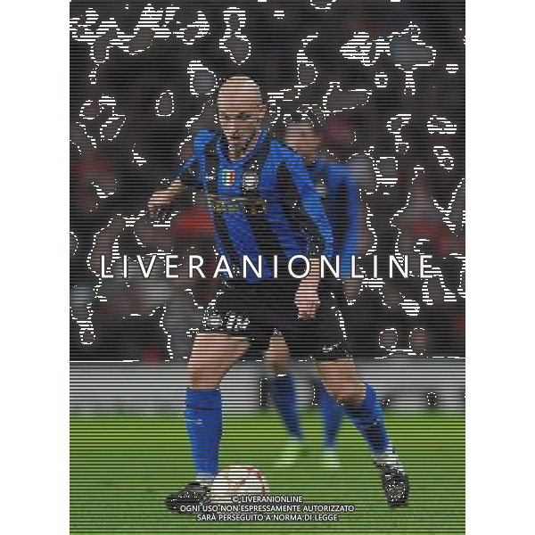 Champions League 2008/2009 Ottavi di Finale - Ritorno Manchester - 11.03.2009 Manchester United-Inter Nella Foto:CAMBIASSO ESTEBAN /Ph.Vitez-Ag. Aldo Liverani