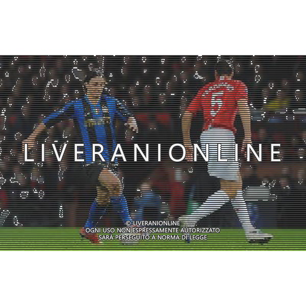 Champions League 2008/2009 Ottavi di Finale - Ritorno Manchester - 11.03.2009 Manchester United-Inter Nella Foto:IBRAHIMOVIC ZLATAN /Ph.Vitez-Ag. Aldo Liverani