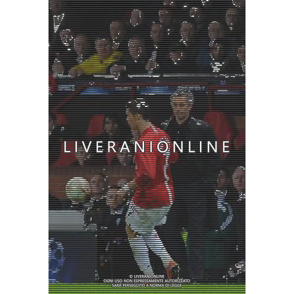 Champions League 2008/2009 Ottavi di Finale - Ritorno Manchester - 11.03.2009 Manchester United-Inter Nella Foto:MOURINHO JOSE\'-RONALDO CRISTIANO /Ph.Vitez-Ag. Aldo Liverani