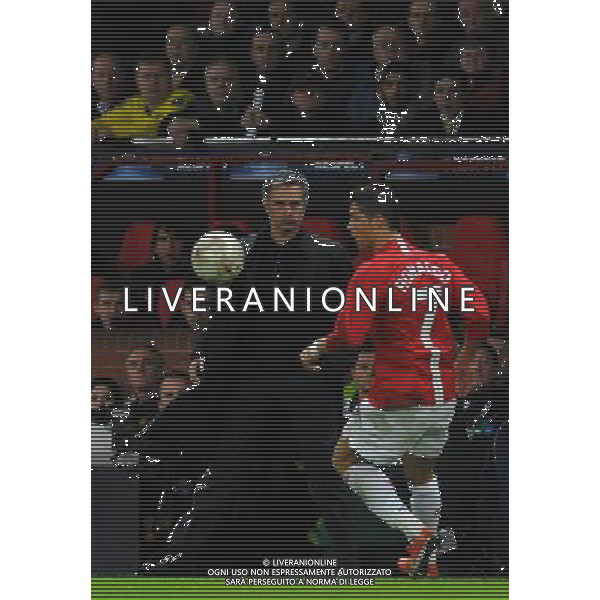 Champions League 2008/2009 Ottavi di Finale - Ritorno Manchester - 11.03.2009 Manchester United-Inter Nella Foto:MOURINHO JOSE\'-RONALDO CRISTIANO /Ph.Vitez-Ag. Aldo Liverani