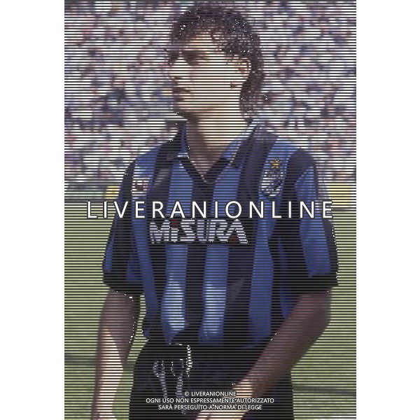 ARCHIVIO SPORT - CALCIO INTER CAMPIONE D\'ITALIA 1988/1989 ALLENATA DA GIOVANNI TRAPATTONI NELLA FOTO:ANDREA MANDORLINI PH.ARCHIVIO AGENZIA ALDO LIVERANI SAS 