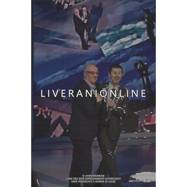 PAOLO HENDEL - FABIO FAZIO TRASMISSIONE TV: \' CHE TEMPO CHE FA\' FOTO ANTONIO SORANO - AG. ALDO LIVERANI SAS