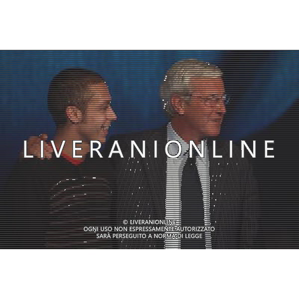 VALENTINO ROSSI - MARCELLO LIPPI TRASMISSIONE TV: \' CHE TEMPO CHE FA\' FOTO ANTONIO SORANO - AG. ALDO LIVERANI SAS