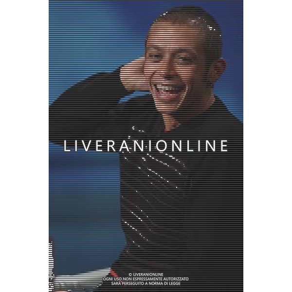 VALENTINO ROSSI TRASMISSIONE TV: \' CHE TEMPO CHE FA\' FOTO ANTONIO SORANO - AG. ALDO LIVERANI SAS