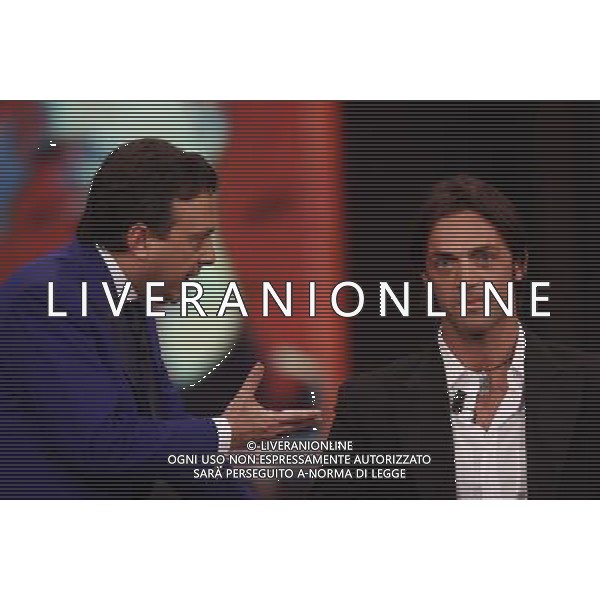 PIERO CHIAMBRETTI - NICOLA LEGROTTAGLIE ( calciatore della Juventus e della Nazionale Calcio Italia) TRASMISSIONE TV: \' CHIAMBRETTI NIGHT\' © ANTONIO SORANO - AG. ALDO LIVERANI SAS