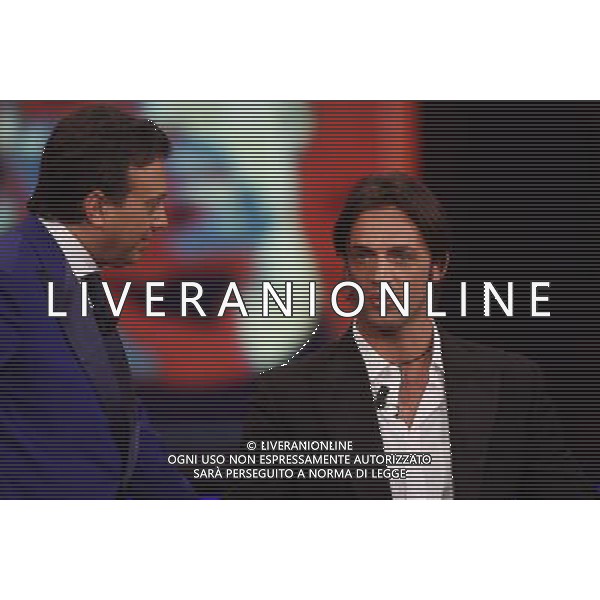 PIERO CHIAMBRETTI - NICOLA LEGROTTAGLIE ( calciatore della Juventus e della Nazionale Calcio Italia) TRASMISSIONE TV: \' CHIAMBRETTI NIGHT\' © ANTONIO SORANO - AG. ALDO LIVERANI SAS