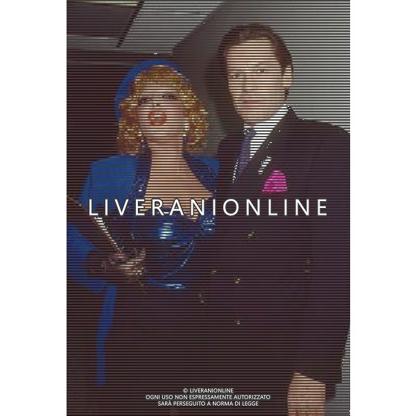 Isabella Biagini attrice - showgirl con Helmut Berger nel 1988 retrospettiva archivio James S/Agenzia Aldo Liverani Sas 