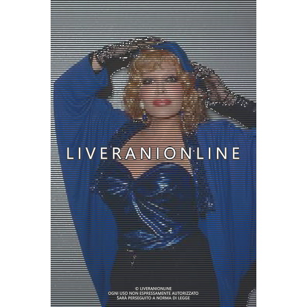 Isabella Biagini attrice - showgirl nel 1988 retrospettiva archivio James S/Agenzia Aldo Liverani Sas 