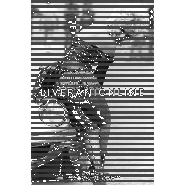 Isabella Biagini attrice - showgirl a Roma nel 1965 retrospettiva archivio Giovanni Liverani/Agenzia Aldo Liverani Sas 