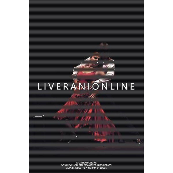 Antonio Gades Company perform their production of Carmen has part of the Flamenco Festival London 2009 at Sadler\'s Wells. Photo Shows: Adrian Galia as Don Jose and Stella Arauzo as Carmen. Date:19.03.2009. © Gary Lee - Starstock - Photostock - Ag. Aldo Liverani sas ITALY ONLY FLAMENCO DANZARE