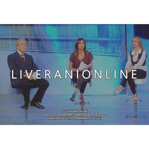 TRASMISSIONE TV: \' QUESTA DOMENICA\' NELLA FOTO: CARLO RIPA DI MEANA - PAOLA PEREGO - SONIA BRUGANELLI © MASSIMO BRUNI - AG. ALDO LIVERANI SAS