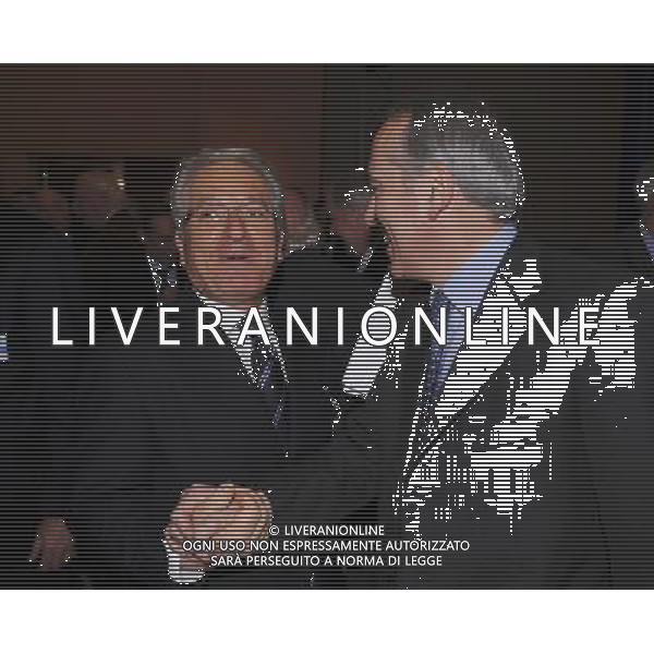 Roma - 23/03/2009 - Hotel Hilton Airport - Assemblea Generale Elettiva FIGC - nella foto: Antonio MATARRESE e Giancarlo ABETE ph. Corradetti / ag. Aldo Liverani Sas