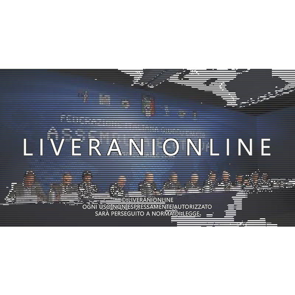 Roma - 23/03/2009 - Hotel Hilton Airport - Assemblea Generale Elettiva FIGC - nella foto: Il tavolo dell\'assemblea ph. Corradetti / ag. Aldo Liverani Sas