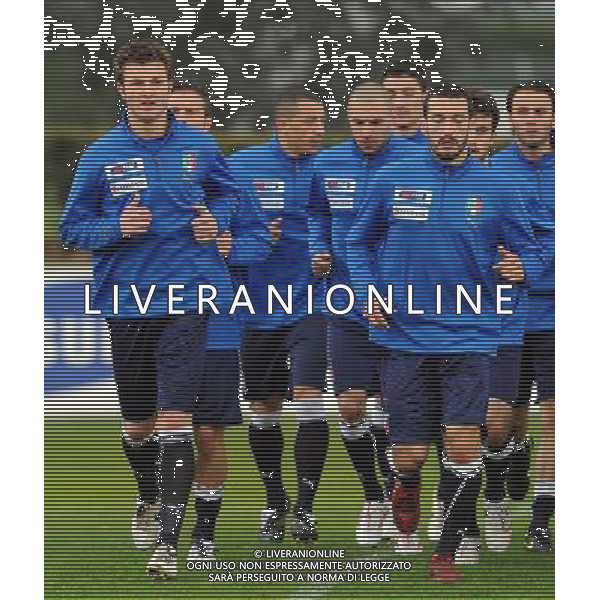 Raduno Nazionale Italiana a Coverciano Fiesole(FI) - 24.03.2009 Allenamento Nella Foto:MOTTA MARCO-ZAMBROTTA GIANLUCA /Ph.Vitez-Ag. Aldo Liverani