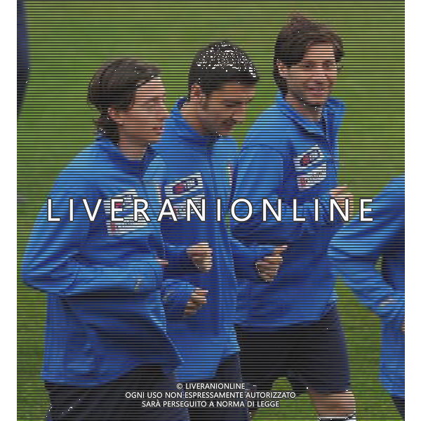 Raduno Nazionale Italiana a Coverciano Fiesole(FI) - 24.03.2009 Allenamento Nella Foto:FOGGIA PASQUALE -BOCCHETTI SALVATORE /Ph.Vitez-Ag. Aldo Liverani