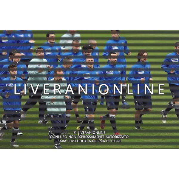 Raduno Nazionale Italiana a Coverciano Fiesole(FI) - 24.03.2009 Allenamento Nella Foto:GRUPPO /Ph.Vitez-Ag. Aldo Liverani