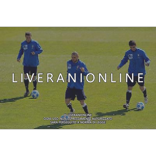 Raduno Nazionale Italiana a Coverciano Fiesole(FI) - 25.03.2009 Allenamento Nella Foto:ANDREA DOSSENA-BOCCHETTI SALVATORE -BRIGHI MATTEO /Ph.Vitez-Ag. Aldo Liverani