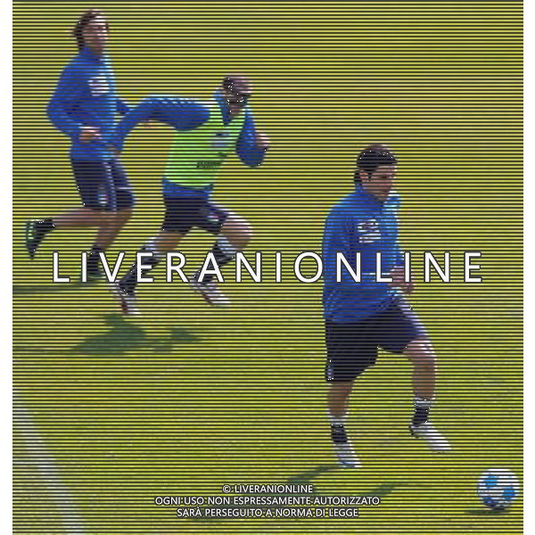 Raduno Nazionale Italiana a Coverciano Fiesole(FI) - 25.03.2009 Allenamento Nella Foto:IAQUINTA VINCENZO -CHIELLINI GIORGIO /Ph.Vitez-Ag. Aldo Liverani