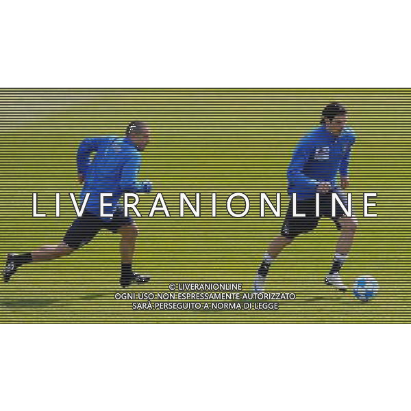 Raduno Nazionale Italiana a Coverciano Fiesole(FI) - 25.03.2009 Allenamento Nella Foto:IAQUINTA VINCENZO E ANGELO PALOMBO /Ph.Vitez-Ag. Aldo Liverani