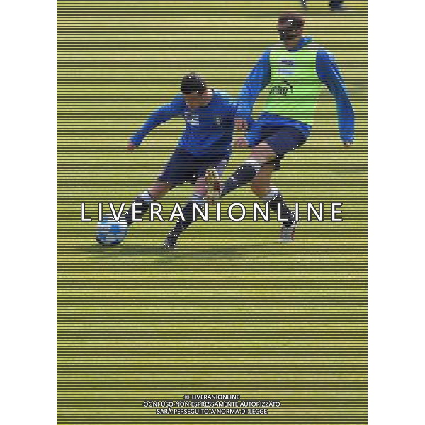 Raduno Nazionale Italiana a Coverciano Fiesole(FI) - 25.03.2009 Allenamento Nella Foto:DI NATALE ANTONIO -CHIELLINI GIORGIO /Ph.Vitez-Ag. Aldo Liverani