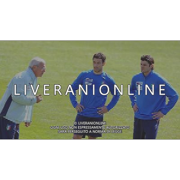 Raduno Nazionale Italiana a Coverciano Fiesole(FI) - 25.03.2009 Allenamento Nella Foto:MARCELLO LIPPI PARLA A VINCENZO IAQUINTA E QUAGLIARELLA FABIO /Ph.Vitez-Ag. Aldo Liverani