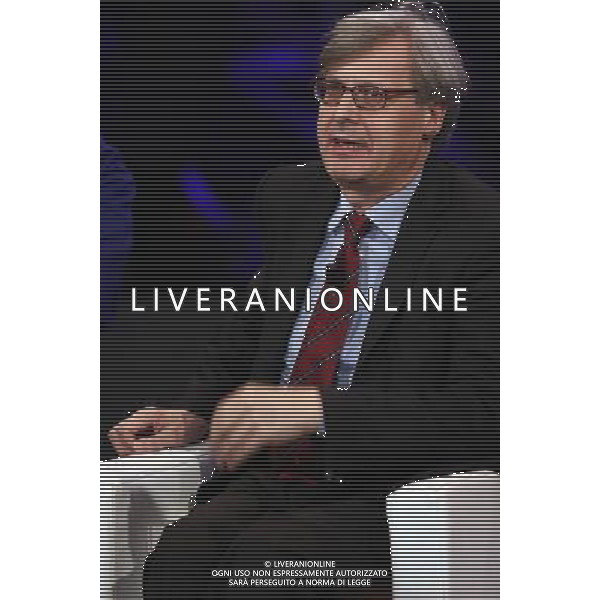 VITTORIO SGARBI TRASMISSIONE TV: \' CHIAMBRETTI NIGHT\' © ANTONIO SORANO - AG. ALDO LIVERANI SAS