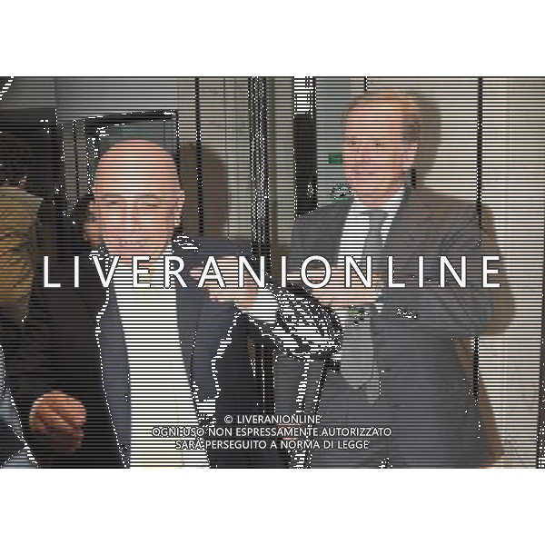 MILANO 26/3/2009 LEGA CALCIO VIA ROSELLINI CONSIGLIO LEGA CALCIO NELLA FOTO ADRIANO GALLIANI E GIOVANNI COBOLLI GIGLI FOTO ROMANO/AG ALDO LIVERANI