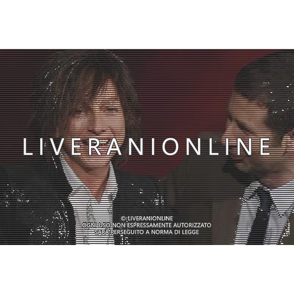 GIANNA NANNINI - FABIO FAZIO TRASMISSIONE TV: \' CHE TEMPO CHE FA\' FOTO ANTONIO SORANO - AG.ALDO LIVERANI SAS
