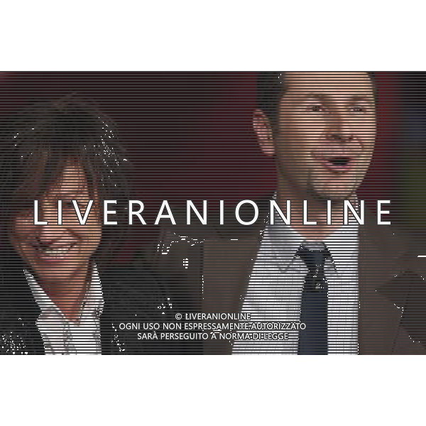 GIANNA NANNINI - FABIO FAZIO TRASMISSIONE TV: \' CHE TEMPO CHE FA\' FOTO ANTONIO SORANO - AG.ALDO LIVERANI SAS