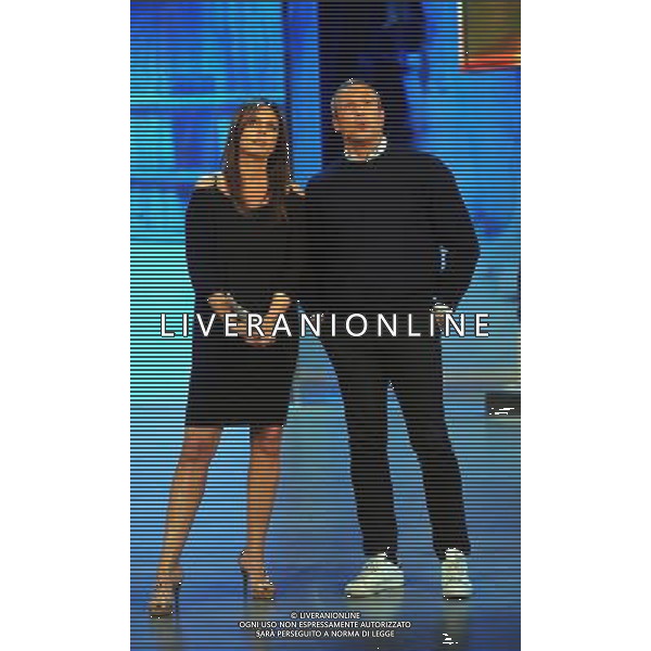TRASMISSIONE TV: \' QUESTA DOMENICA\' ROMA - STUDI ELIOS NELLA FOTO: VINCENZO CANTATORE - PAOLA PEREGO © MASSIMO BRUNI - AG. ALDO LIVERANI SAS